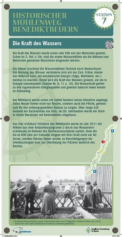 Tafel 7. Station des Mühlenwegs