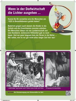 Kindertafel Station 6 des Mühlenwegs