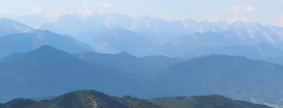 Bergpanorama von der Benediktenwand aus
