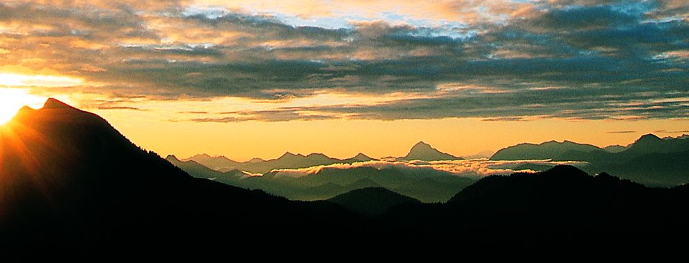 Sonnenuntergang Benediktenwand