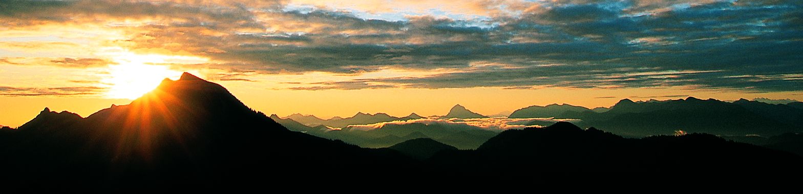 Sonnenuntergang Benediktenwand