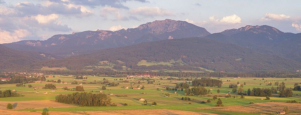 Luftaufnahme Moor bis Benediktenwand