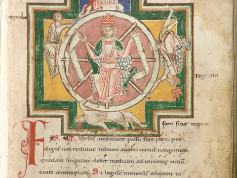 Handschriftlicher Text der Carmina Burana