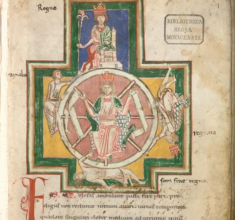 Handschriftlicher Text der Carmina Burana