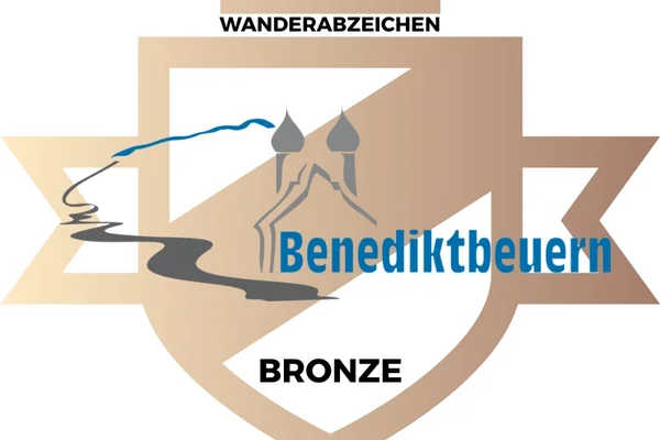 Wanderabzeichen Benediktbeuern in Bronze