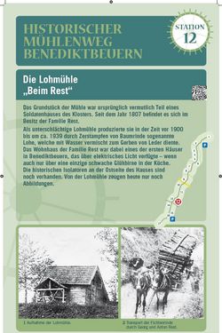 Tafel 12. Station des Mühlenwegs