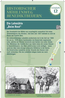 Tafel 12. Station des Mühlenwegs