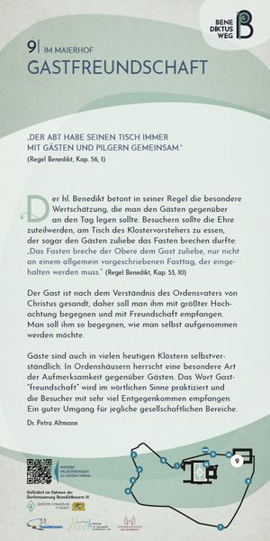 neunte Station des Benediktuswegs