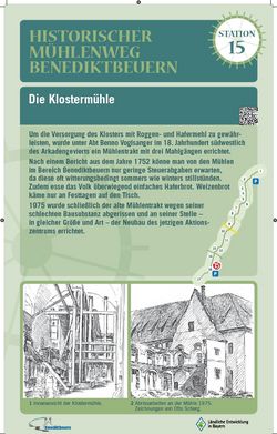 Tafel 15. Station des Mühlenwegs