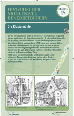 Tafel 15. Station des Mühlenwegs