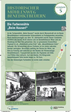Tafel 5. Station des Mühlenwegs