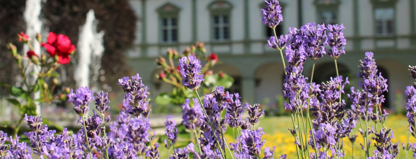 Klosterinnenhof mit Springbrunnen