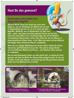 Kindertafel 13. Station des Mühlenwegs